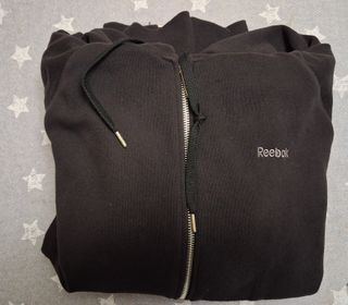 Sudadera Reebok cremallera negra talla M