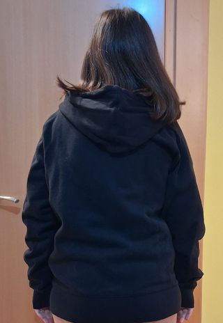 Sudadera Reebok cremallera negra talla M