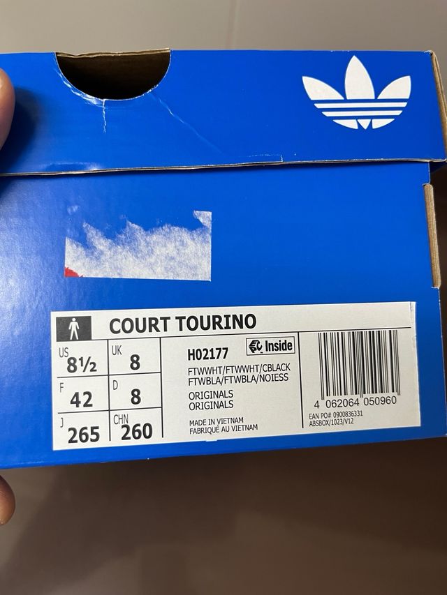 Zapatillas Adidas Court Torino Blancas