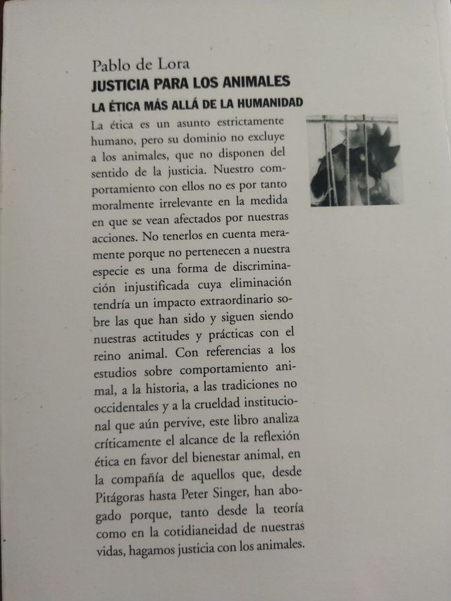 Justicia para los animales la ética más allá de...