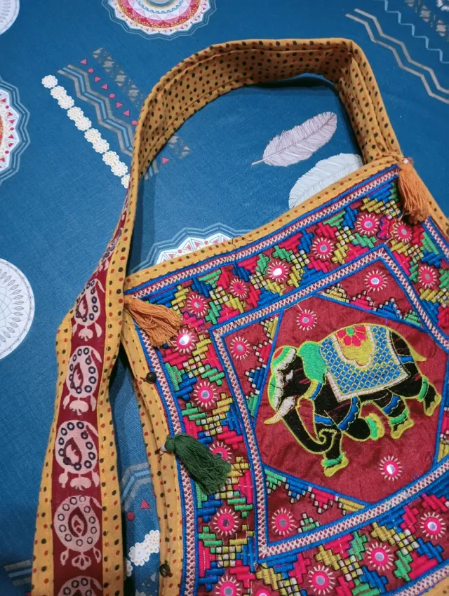 Bolso étnico Indio multicolor