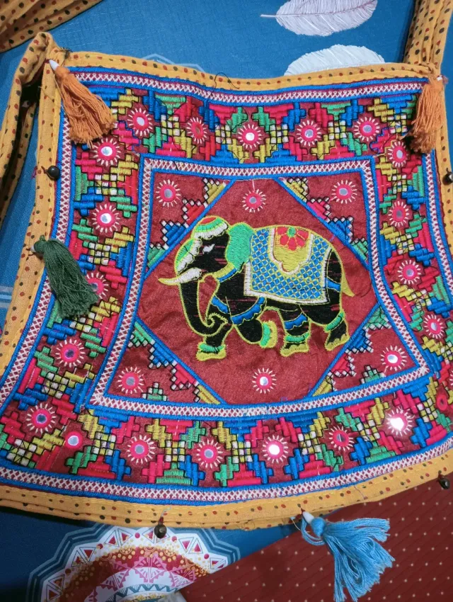 Bolso étnico Indio multicolor