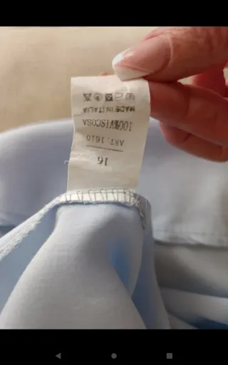 Camisa azul celeste de viscosa