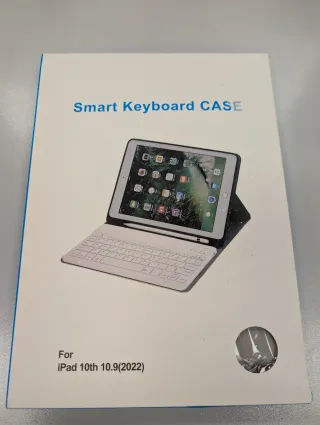 Funda gris con Teclado para iPad 10.9 (2022)