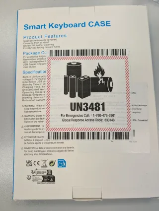 Funda gris con Teclado para iPad 10.9 (2022)