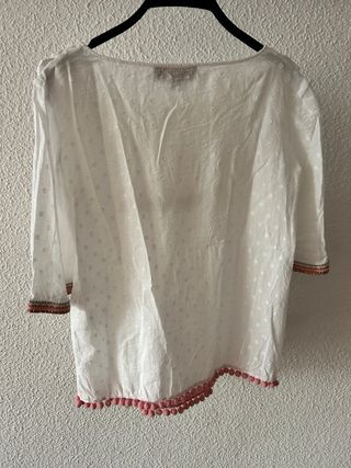 Blusa Romántica MISSING JOHNNY Blanca Talla S
