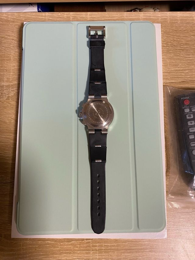 Reloj Bvlgari Automático Negro/Plata