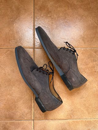 Zapatos Zara Hombre Ante Gris