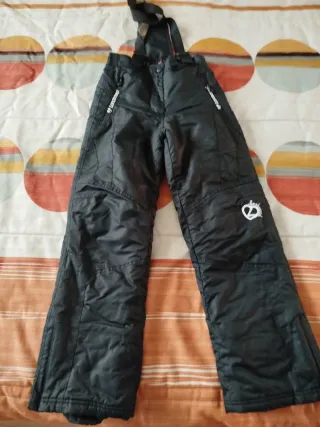 Pantalón de esquí para niña negro 10 años