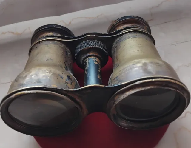 Binocolo d'epoca Francese in Ottone fine 800