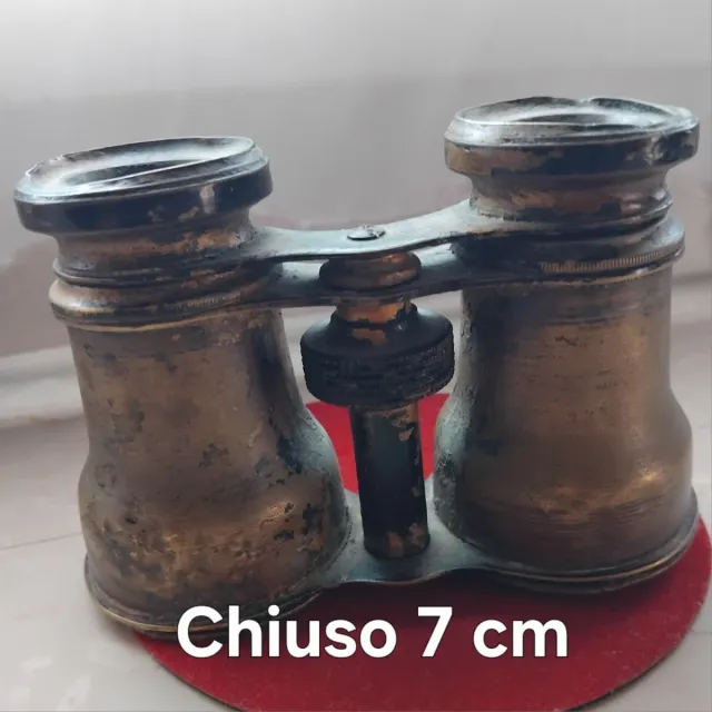 Binocolo d'epoca Francese in Ottone fine 800