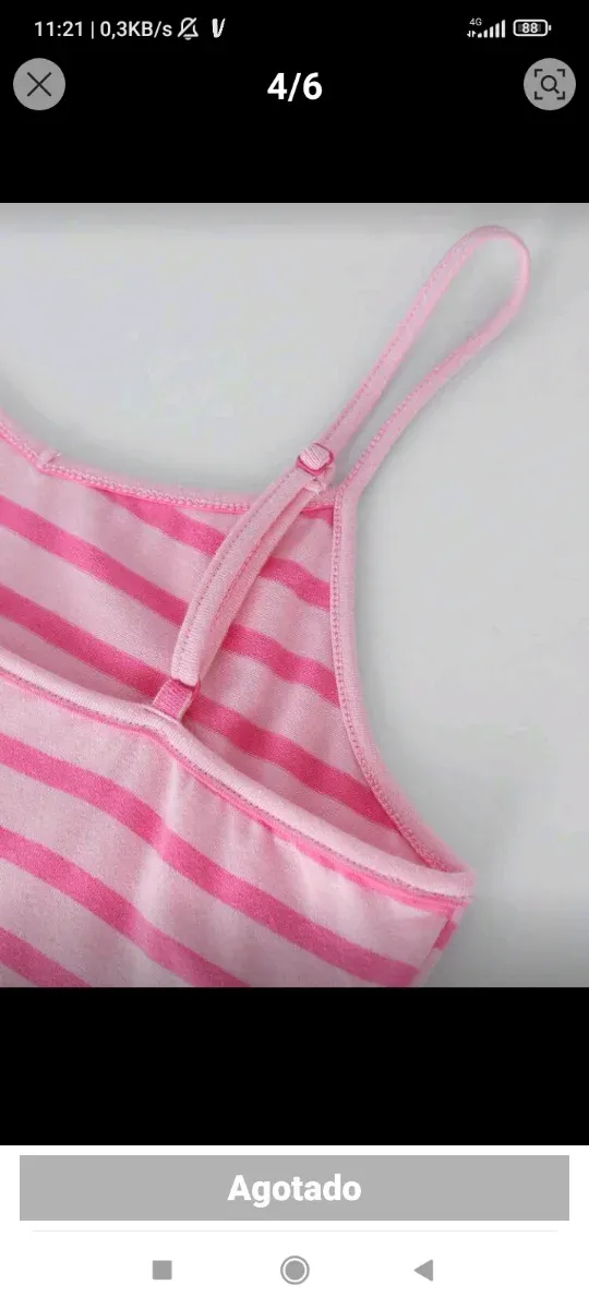 Vestido niña rayas rosa