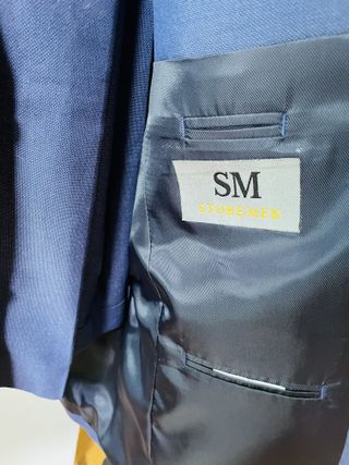 Traje de chaqueta azul