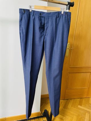 Traje de chaqueta azul