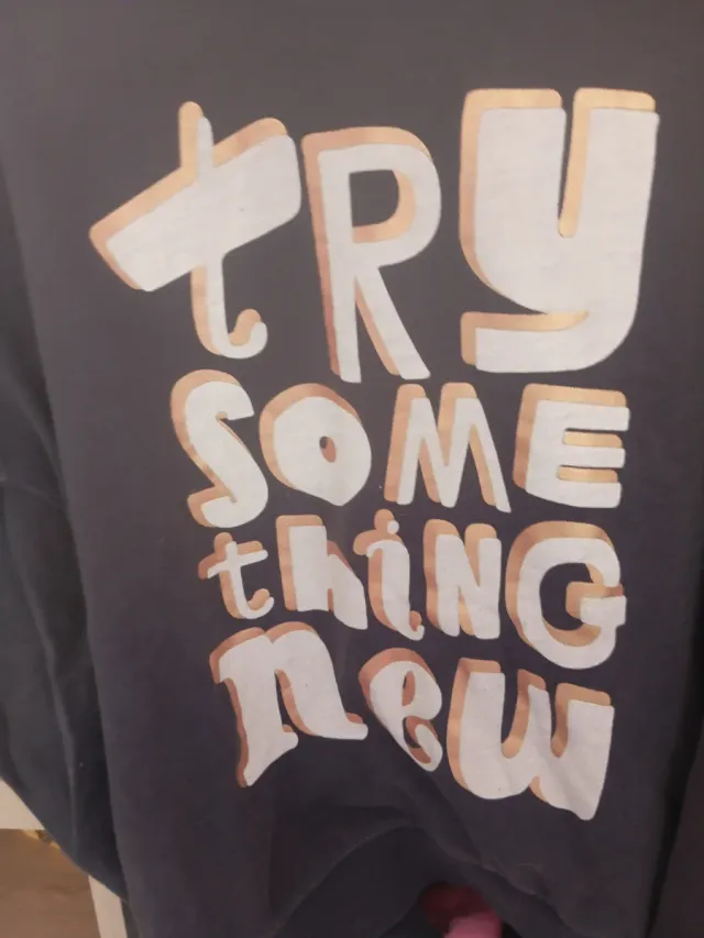 Sudadera niña Lefties negra letras