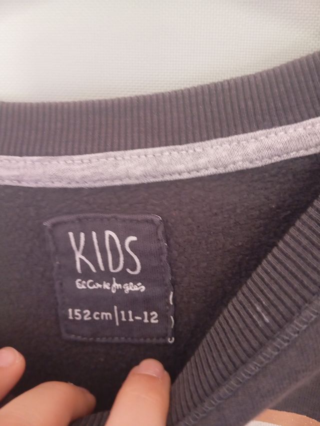 Sudadera niña Lefties negra letras