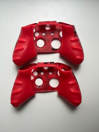 Fundas Mando Xbox One Camuflaje Rojo