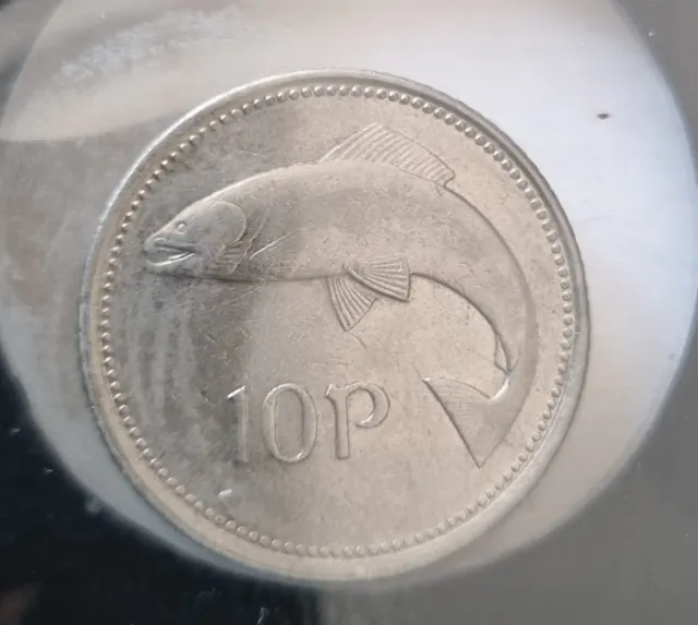 Moneda 10 peniques Irlanda 1993