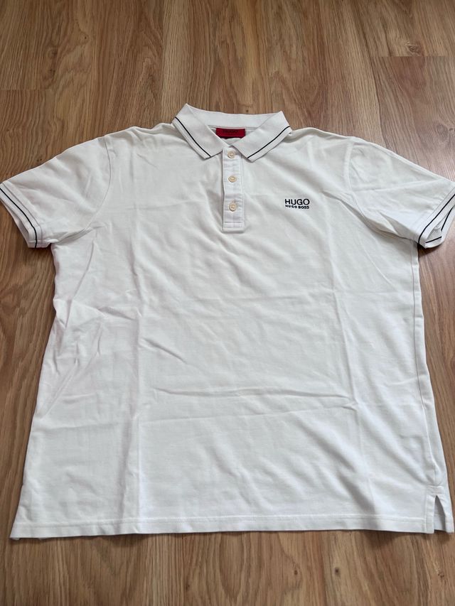 Polo Hugo Boss Blanco Hombre