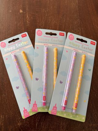 Set 3 Penne Cancellabili Legami Happy Easter