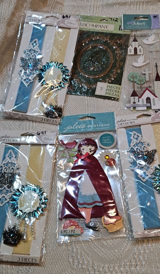 Lote pegatinas scrapbooking sin usar