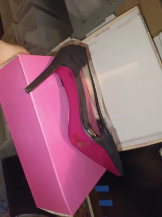 Zapatos de tacón negros talla 38