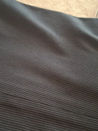 Traje de raya diplomática azul