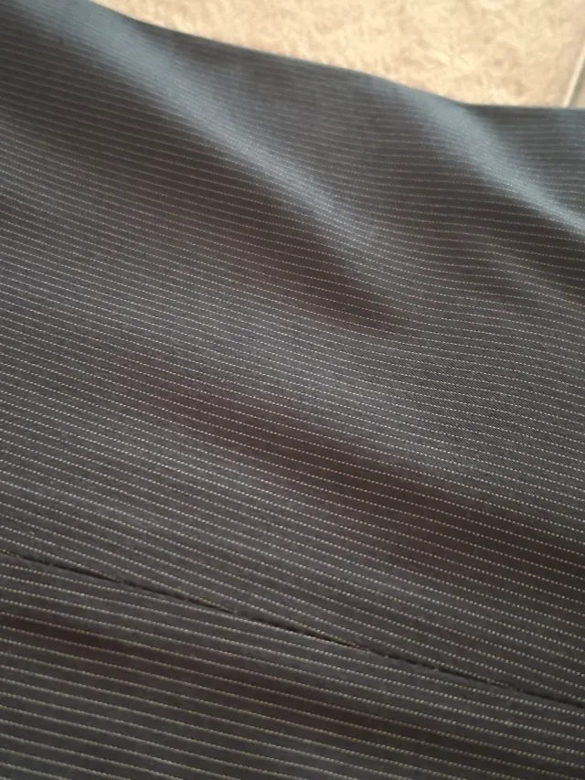 Traje de raya diplomática azul