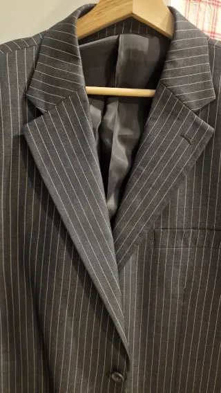 Americana de rayas hombre