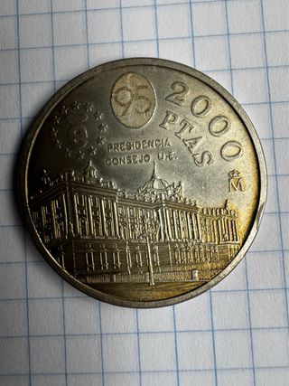 Moneda 2000 Pesetas Presidencia UE
