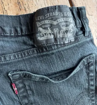 Pantalón Levi's Slim Fit Negro Talla W34 L32