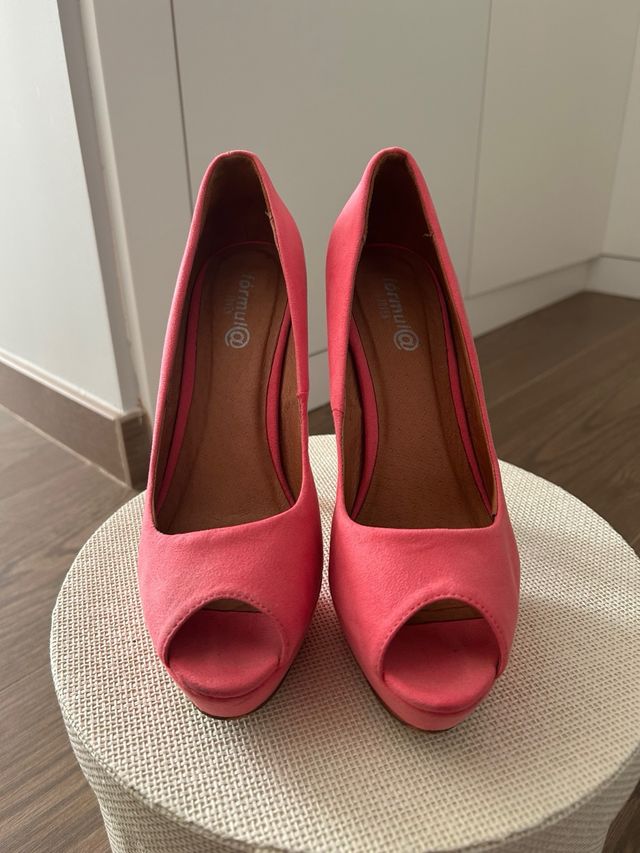 Zapatos de tacón rosa Fórmula Joven