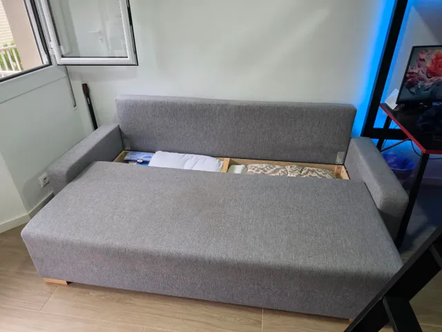 Sofá cama 3 plazas GRÄLVIKEN IKEA gris