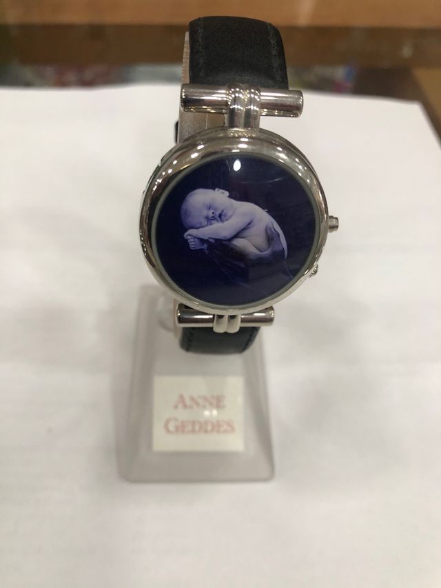Reloj Anne Geddes Bebé Esfera Azul