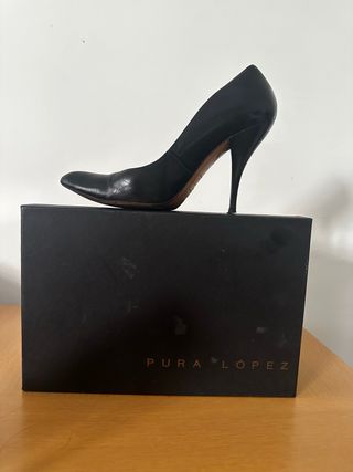 Zapatos Pura López Talla 39 Negros