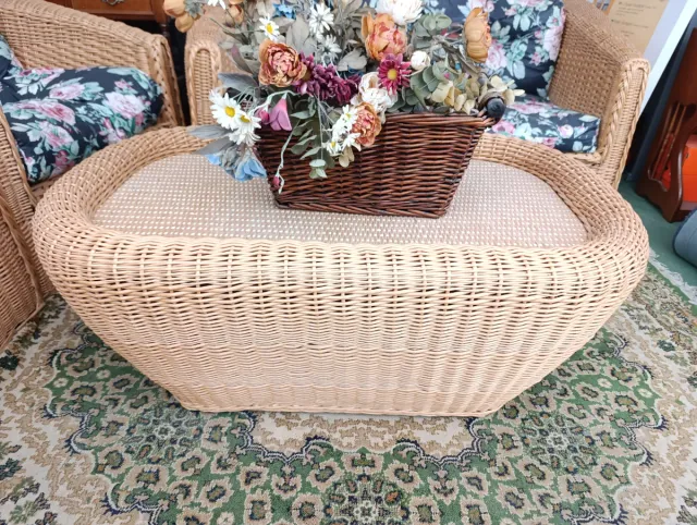 Conjunto Sofás y Sillones de Mimbre