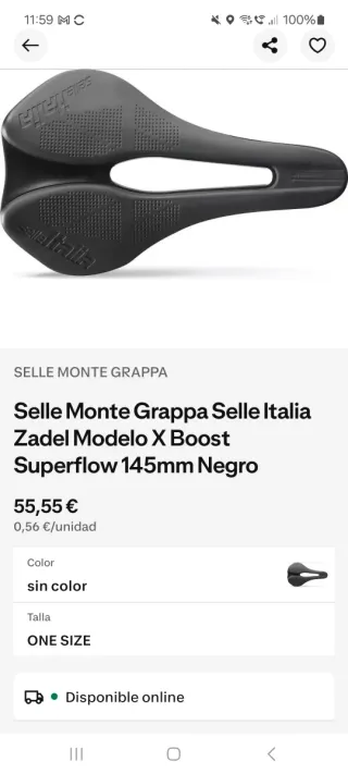 Sillín Selle Italia Model X