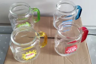 Tazze Mug Vetro Nutella Set 4 Pezzi