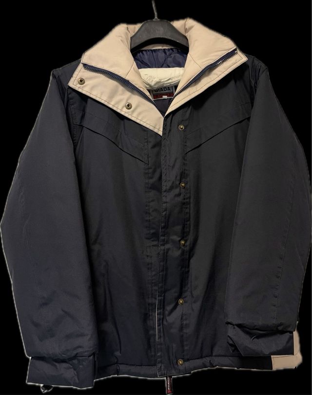 Giacca a vento Giada nera e beige