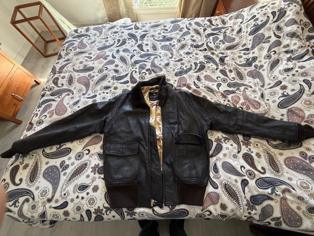 Chaqueta Bomber Aviador Cuero 100%