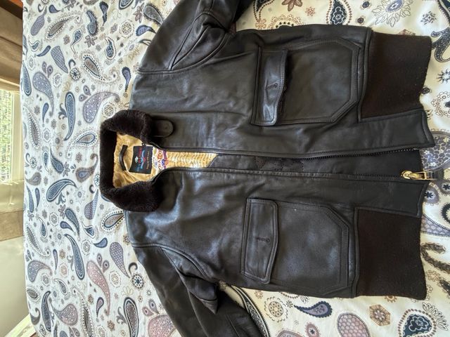Chaqueta Bomber Aviador Cuero 100%
