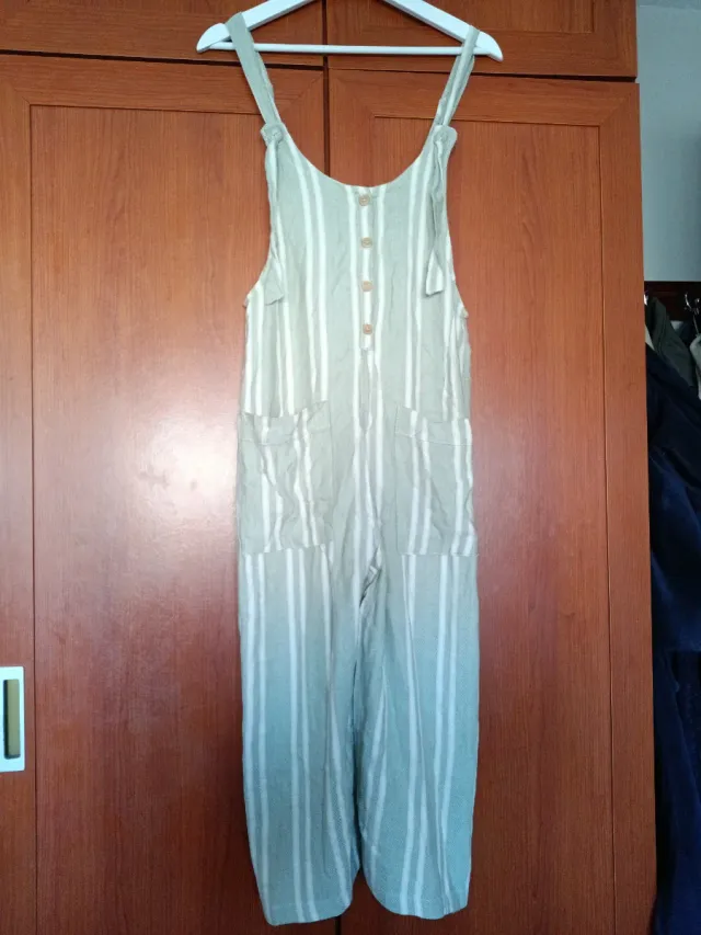 Peto de rayas verde y blanco