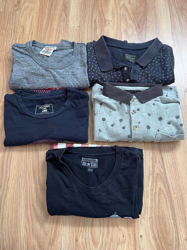 Lote camisetas y polos de hombre