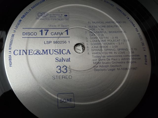 Vinilo Cine & Música: El Musical Americano (III)