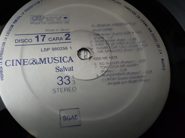 Vinilo Cine & Música: El Musical Americano (III)