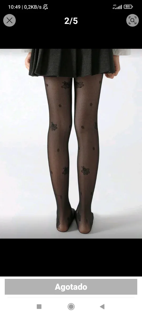 Medias niña con estampado abeja