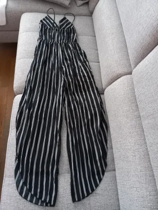 Mono veraniego rayas blanco y negro