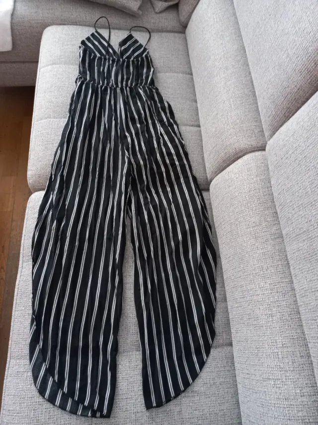 Mono veraniego rayas blanco y negro