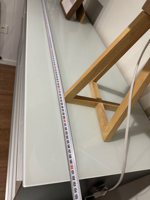 Mueble salón modular wengue y blanco