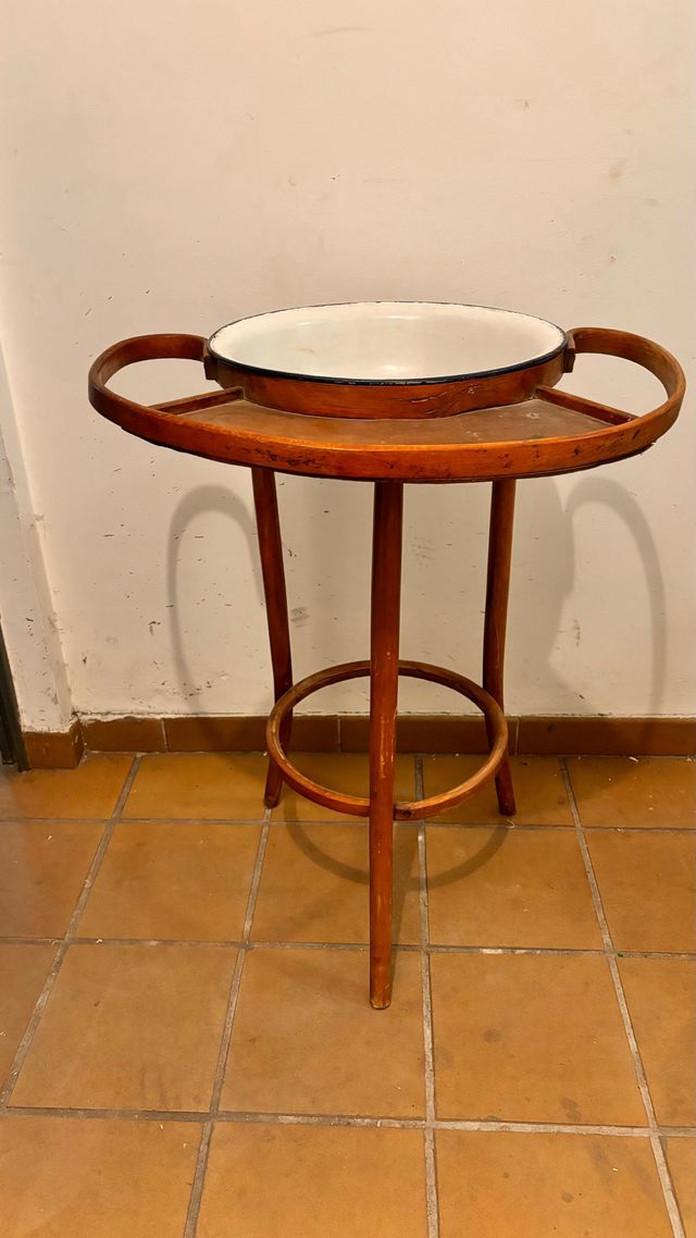 Mueble lavadero antiguo madera y metal